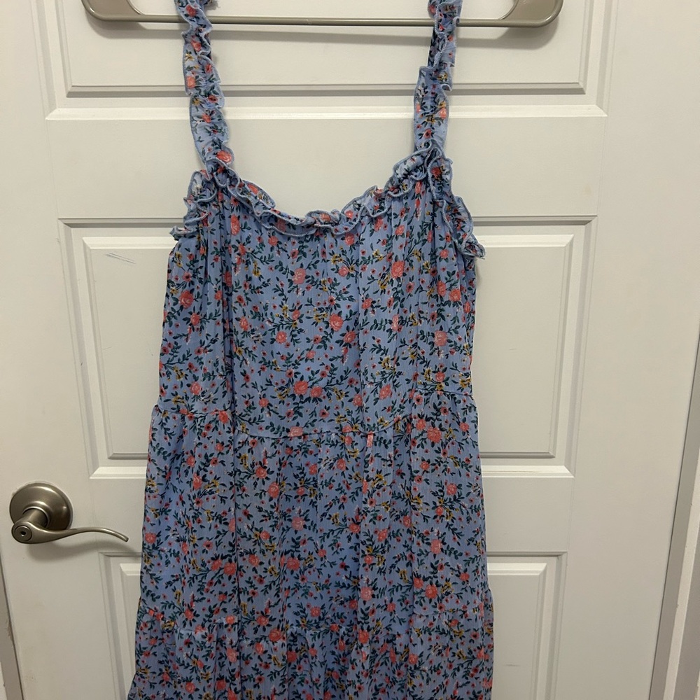Trixxi Light Blue Floral Dress